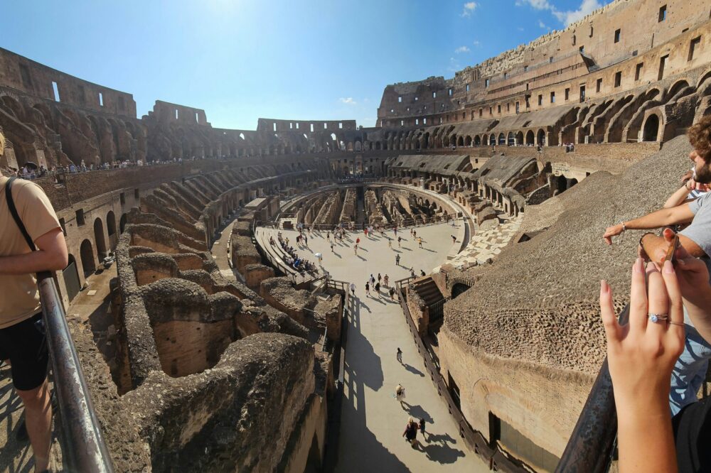 How do you book a guided tour of the Colosseum underground?