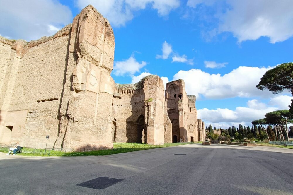 How do you visit the Baths of Caracalla and what is their history?