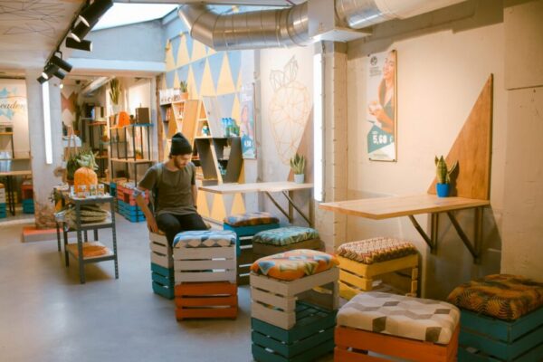 What are the best co-working spaces and cafes for digital nomads in Barcelona?