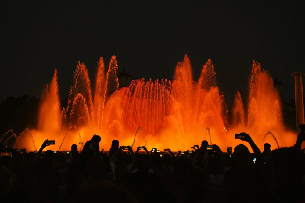 What is the best way to visit Barcelona's Magic Fountain show?