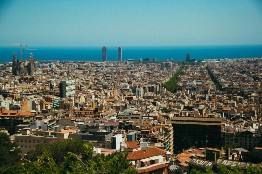 Where can you find the best views of Barcelona from above?