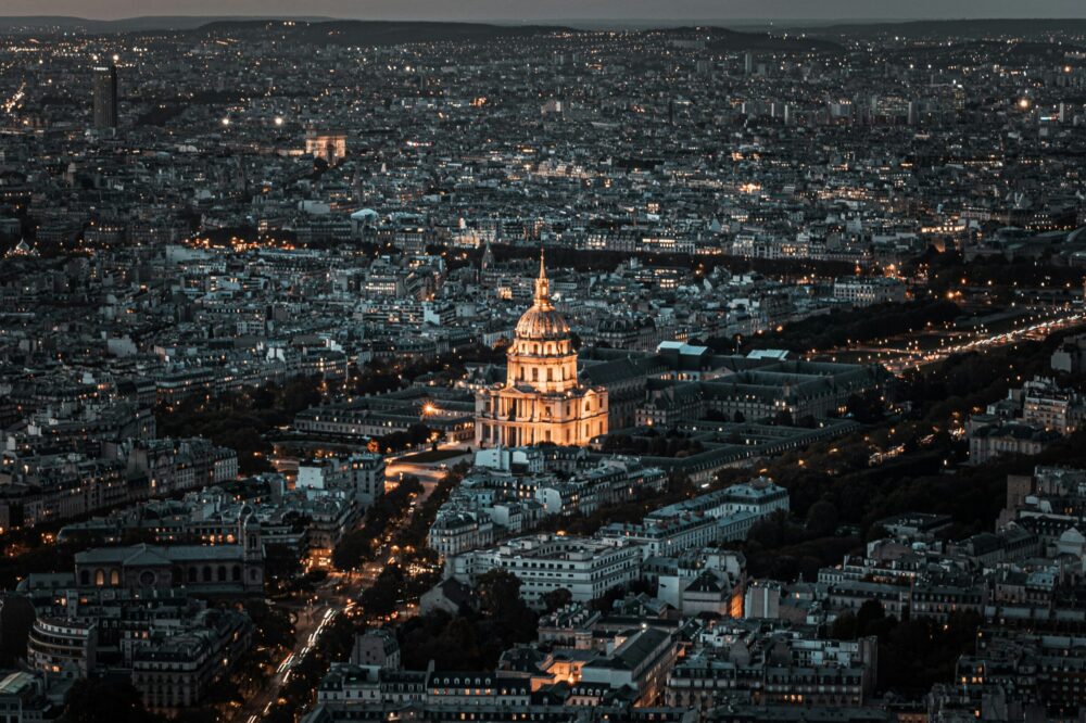 Which French city is best for a hot air balloon ride?