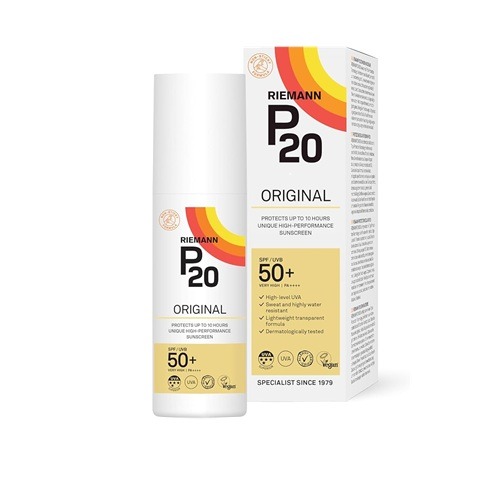 RIEMANN P20 Original SPF50 + Plus Spray 100 ml Protection solaire avancée Haute performance Triple Protect + Résistance à la sueur Protège jusqu'à 10 heures Très résistant à l'eau Haute protection UVA : Amazon.fr: Beauté et Parfum