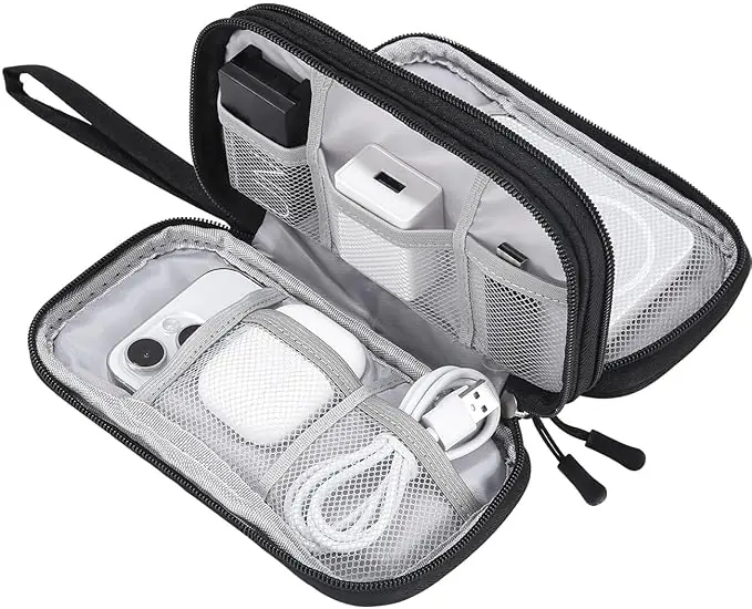 SOBEAU Sac de Rangement Câble,Organisateur Accessoires Électronique,Pochette Câble de Voyage,Sac de Cable Organizer Portable,Tech Pouch de Transport pour Disque Dur Externe, HDD USB Câbles, Chargeur : Amazon.fr: Informatique