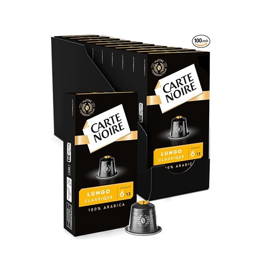 CARTE NOIRE - Capsules de Café Espresso Lungo N° 6 Compatibles Nespresso® - Café Arabica - Lot de 10 x 10 Capsules Aluminium - Fabriqué en France : Amazon.fr: Livres