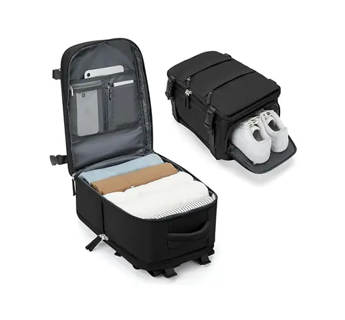 BJLFS Bagage Cabine 40x30x20 pour Ryanair Sac à Dos Voyage Cabine Avion 20L Bagage à Main 40x20x25 Petit Sac à Dos Ordinateur Portable 14 Pouces Homme Femme,noir : Amazon.fr: Mode