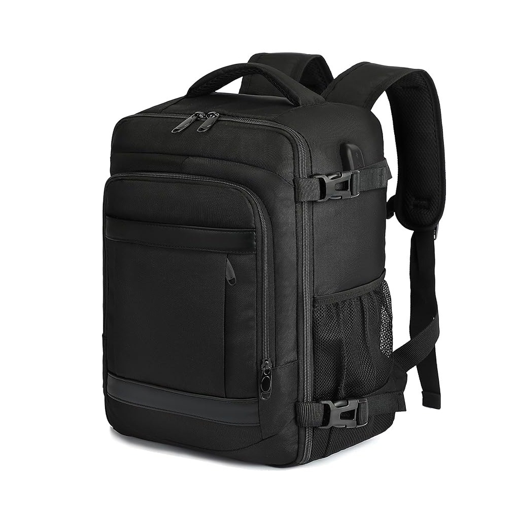 KLOSTAIN Cabin Luggage 40 x 20 x 25 cm for Ryanair Travel Cabin Airplane 20 L Women Men Hand Luggage Backpack for Laptop Black : Amazon.fr: Fashion