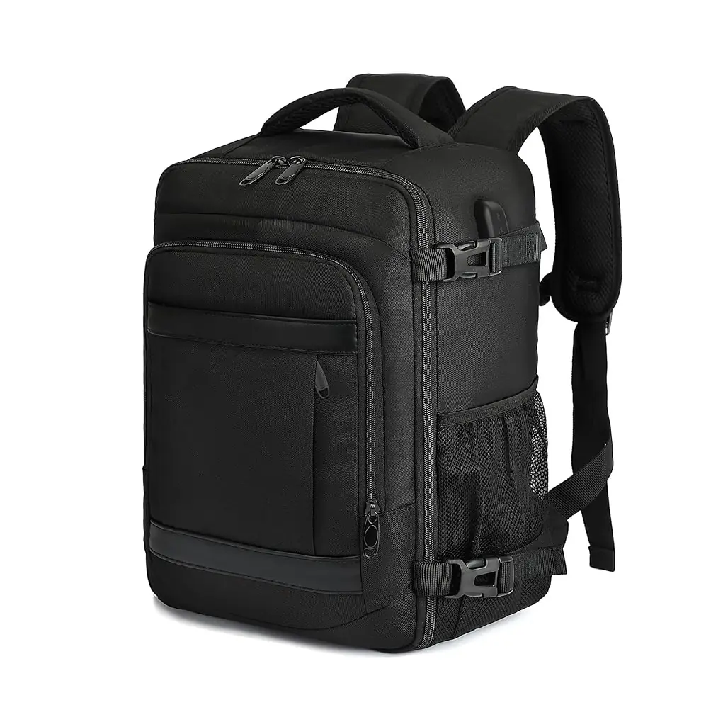 KLOSTAIN Cabin Luggage 40 x 20 x 25 cm for Ryanair Travel Cabin Airplane 20 L Women Men Hand Luggage Backpack for Laptop Black : Amazon.fr: Fashion