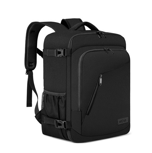 WENIG Cabin Luggage 40 x 30 x 20 for Ryanair Travel Cabin Airplane for Wizzair Eurowings 24L Hand Luggage with USB Charging Port Backpack Laptop 14 Inches Men Women Black : Amazon.fr: Fashion