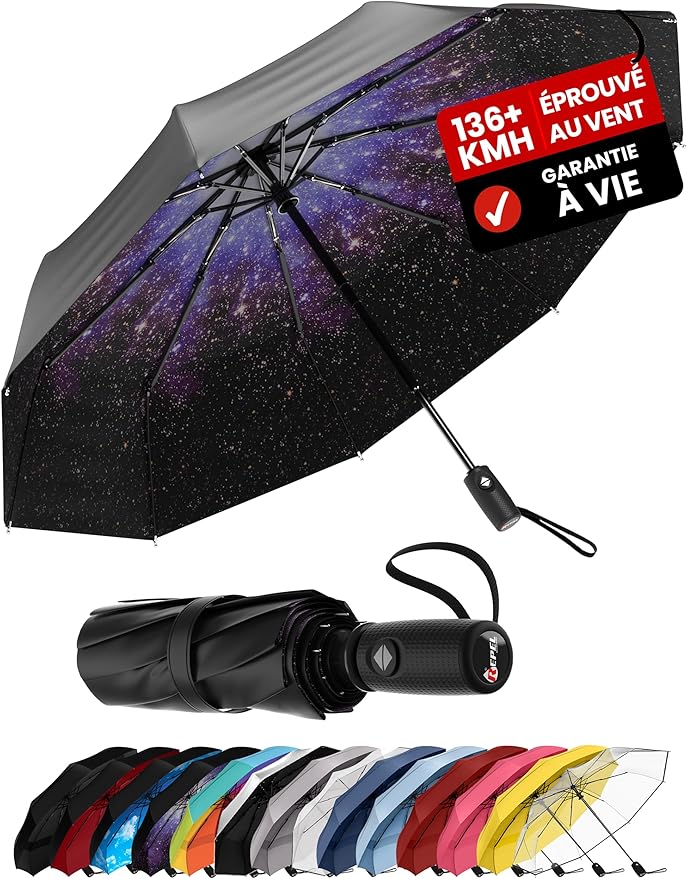 Repel Unisex Windproof Travel Umbrella with Teflon Coating, Windproof Travel Umbrella, Starry Night. : Amazon.fr: Fashion