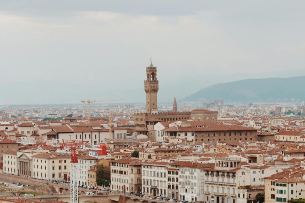 Are there any budget hotels in Florence with a fireplace?