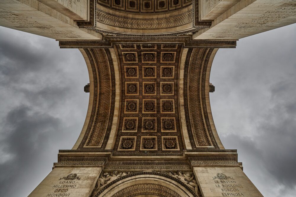 Can you visit the Arc de Triomphe on a rainy day?